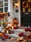 12pcs Fall Pumpkins Decor Set,Artificial Mini Pumpkins for Decorating